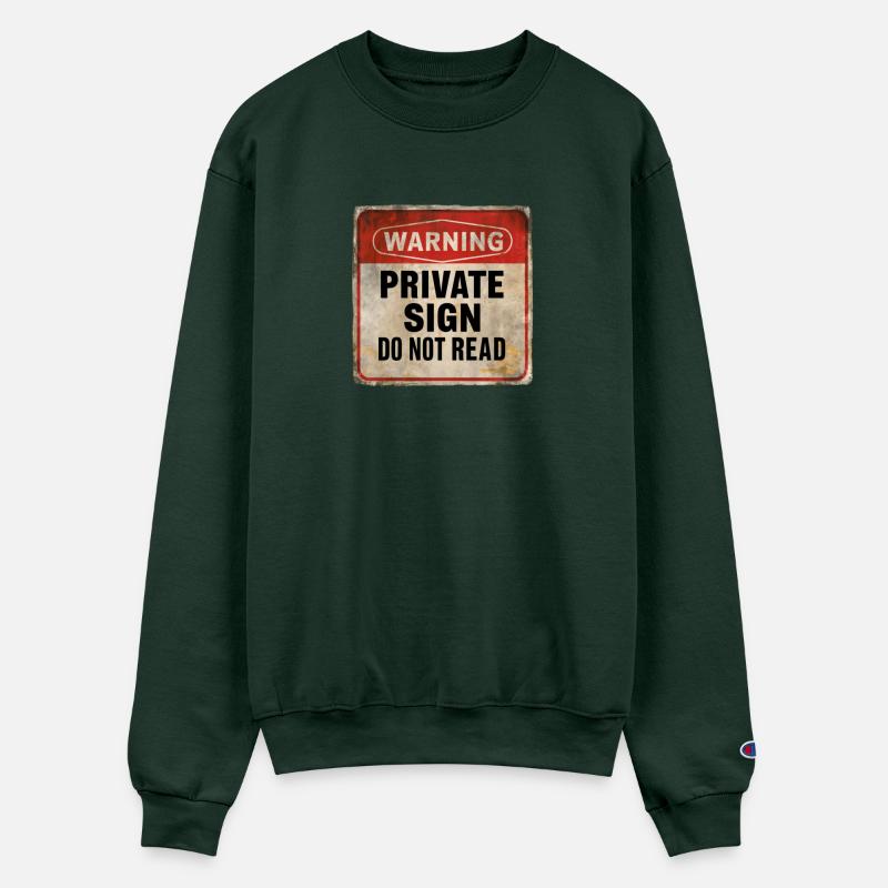 Warning Private Sign Do Not Read Caution Sign