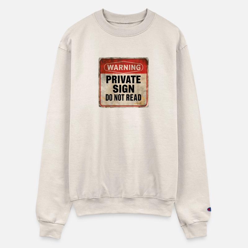 Warning Private Sign Do Not Read Caution Sign