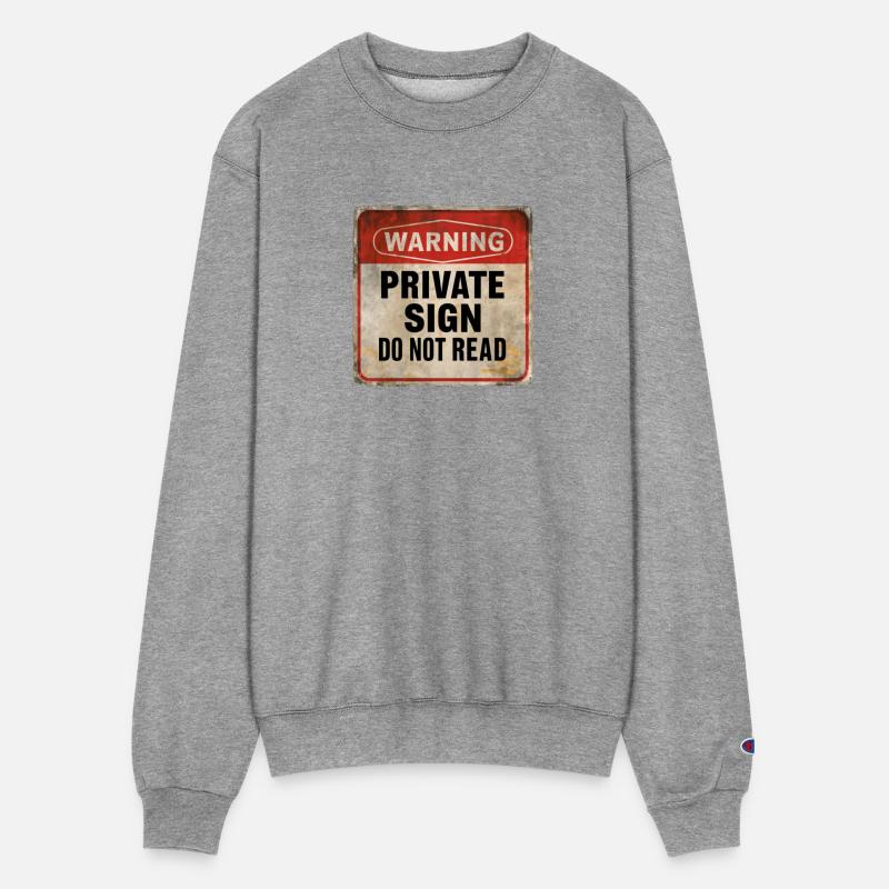 Warning Private Sign Do Not Read Caution Sign