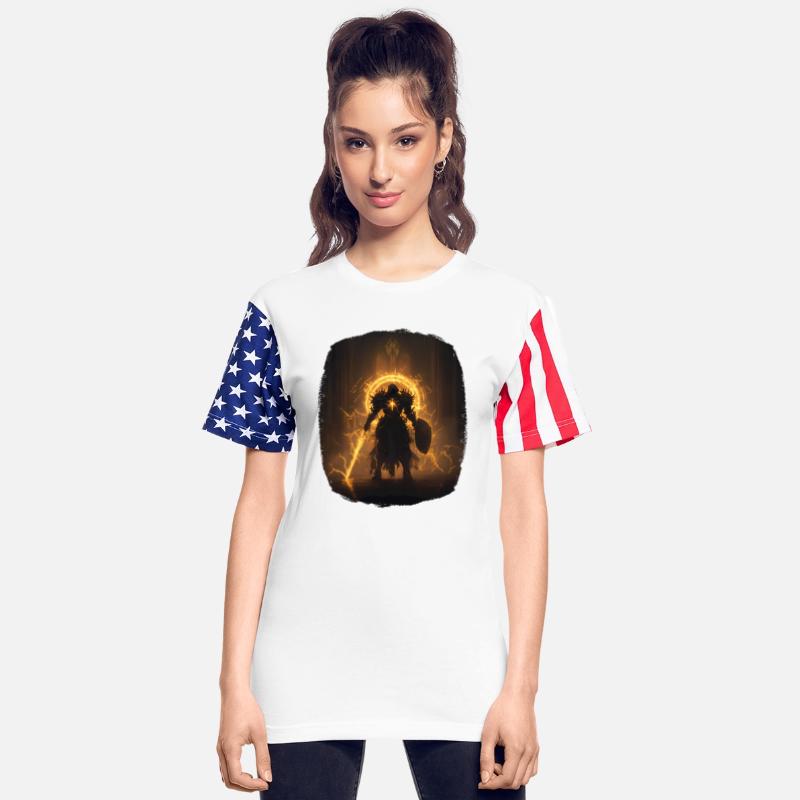 Warrior with Lightning Core and Golden Aura