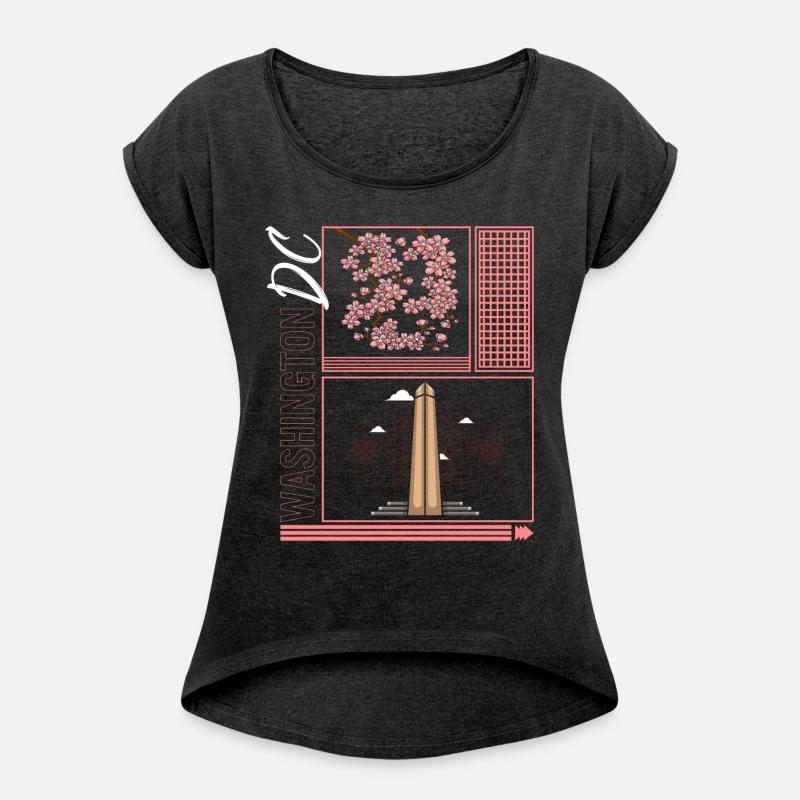 Washington DC Shirt, Cherry Blossom Floral Pop