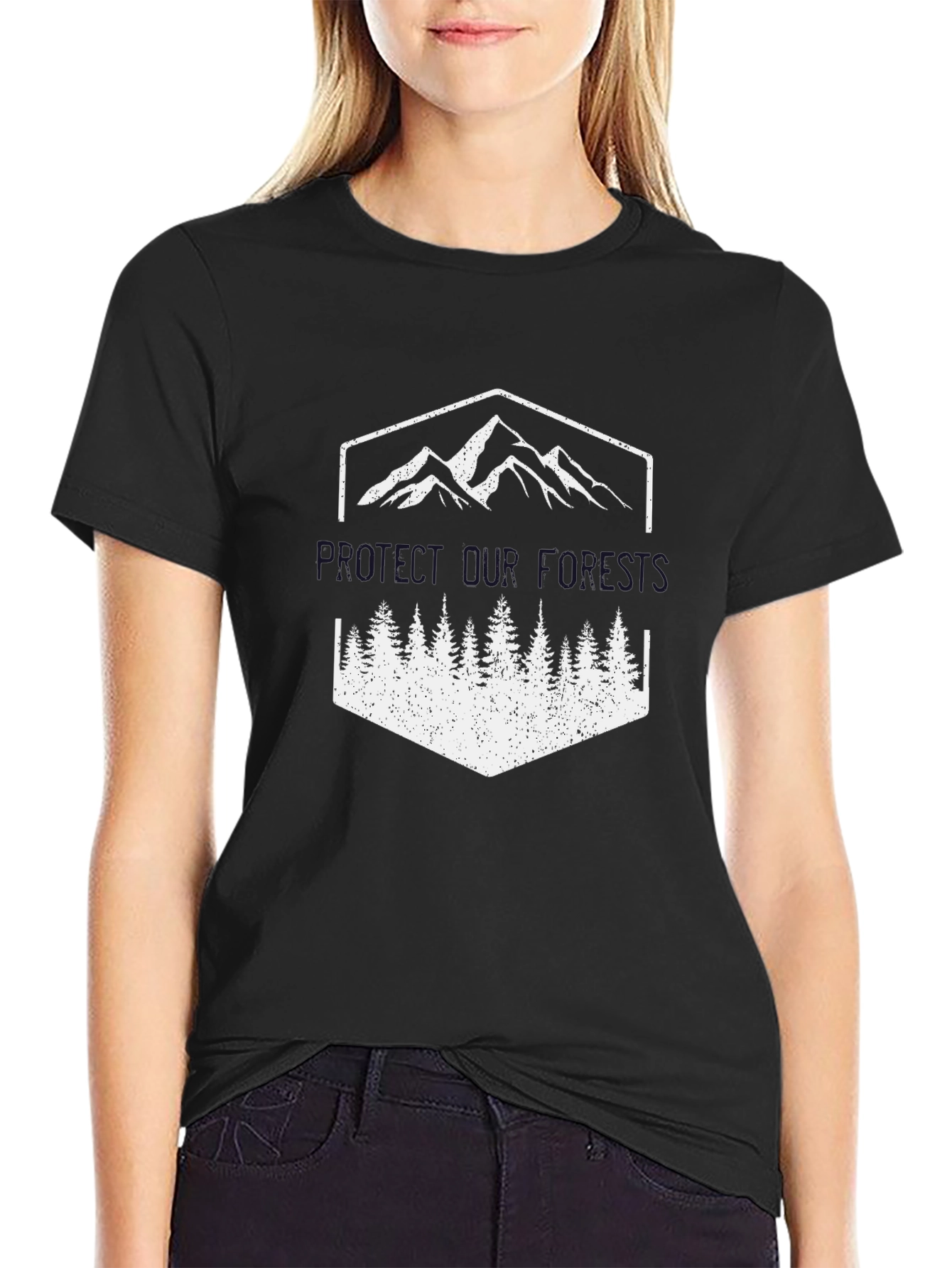 Mountain and Forest Graphic T-Shirt