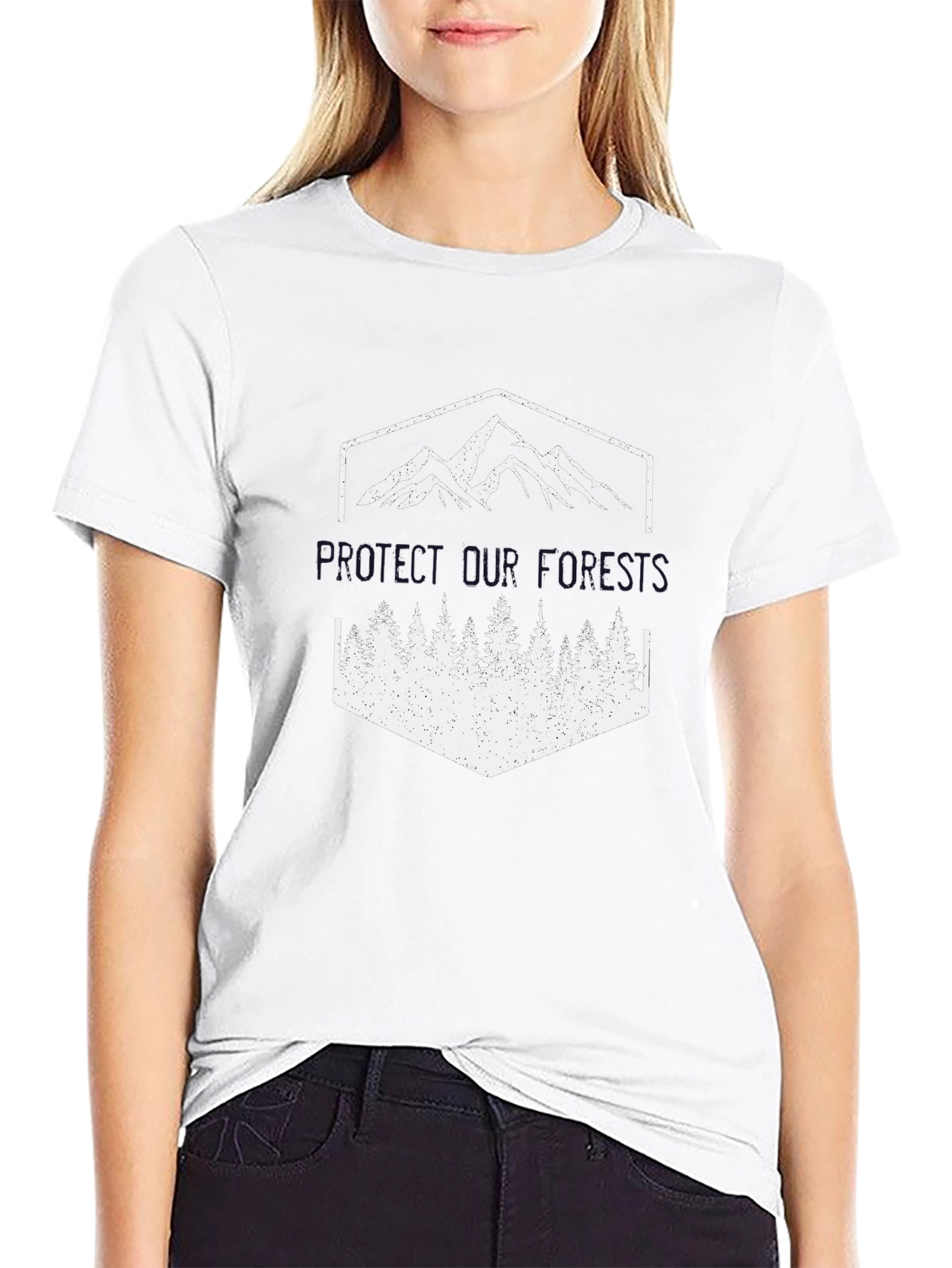 Mountain and Forest Graphic T-Shirt