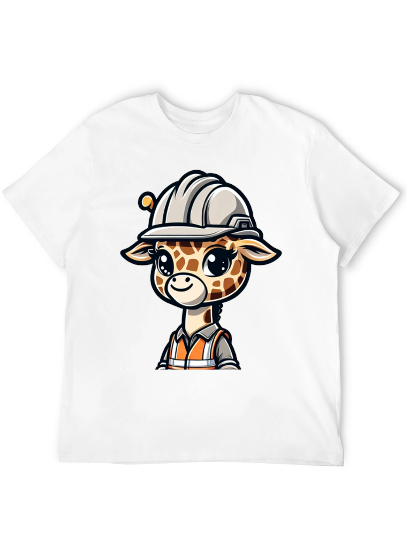 Cute Giraffe Construction Worker T-Shirt