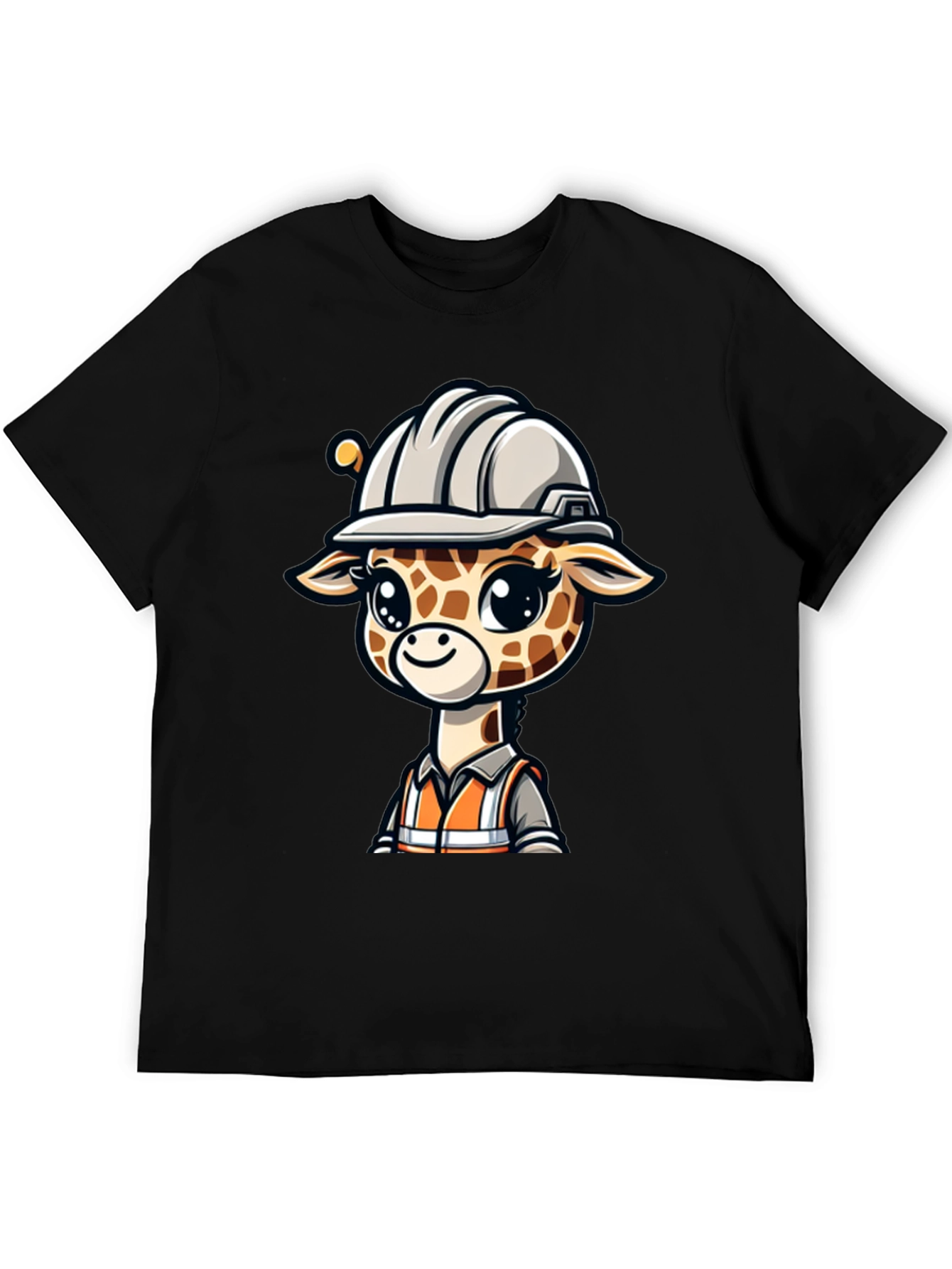 Cute Giraffe Construction Worker T-Shirt