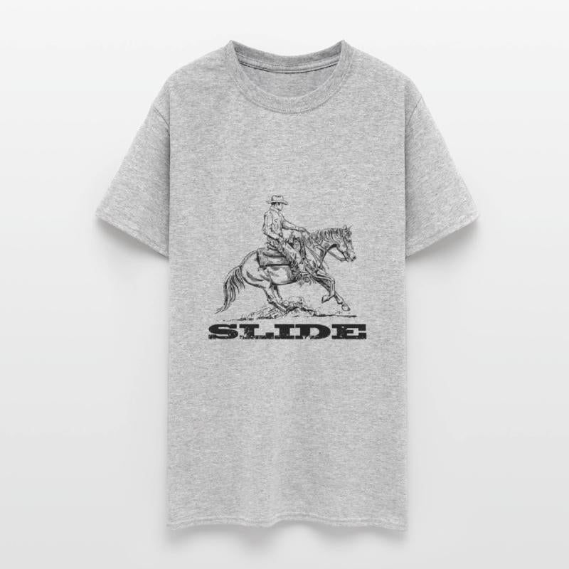 Westernrider Sliding Stop Cowboy Drawing