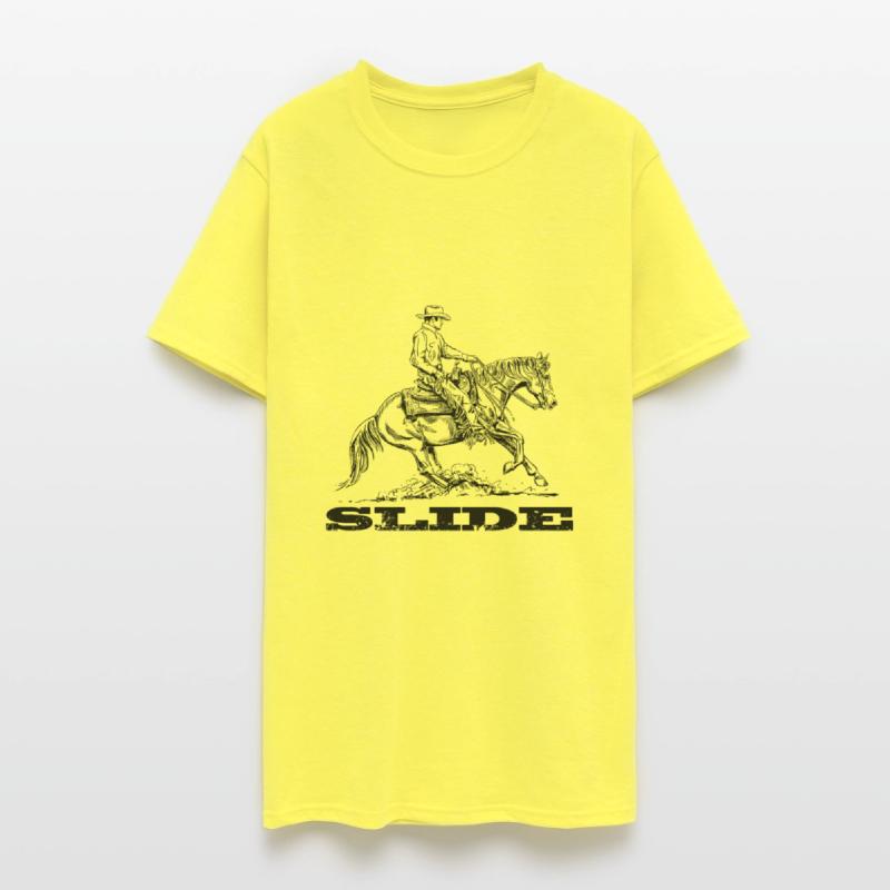 Westernrider Sliding Stop Cowboy Drawing