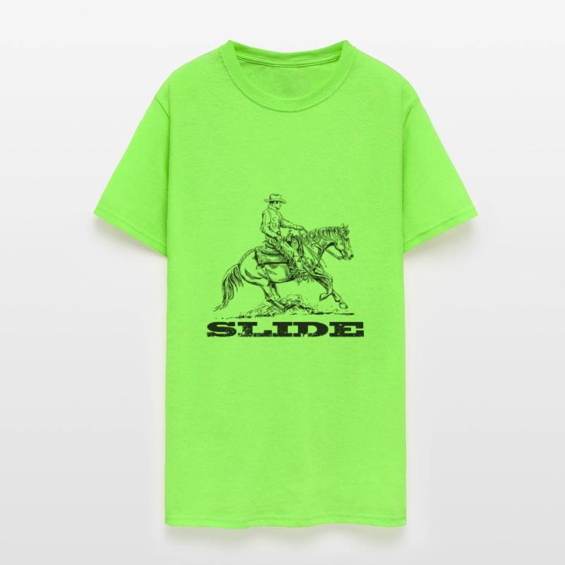 Westernrider Sliding Stop Cowboy Drawing