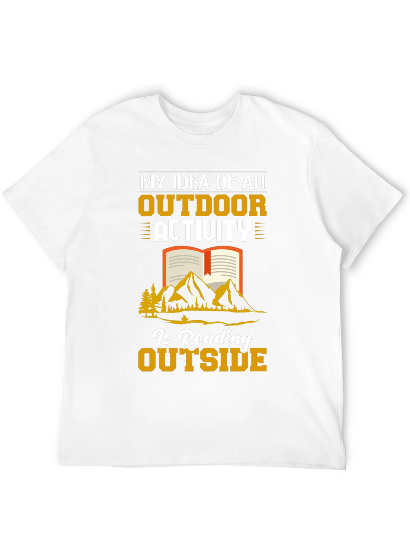 Reading Outside Graphic T-Shirt