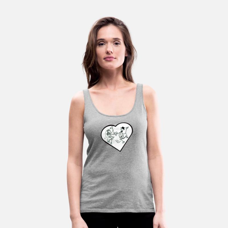 Whimsical Couple Heart Dance Design