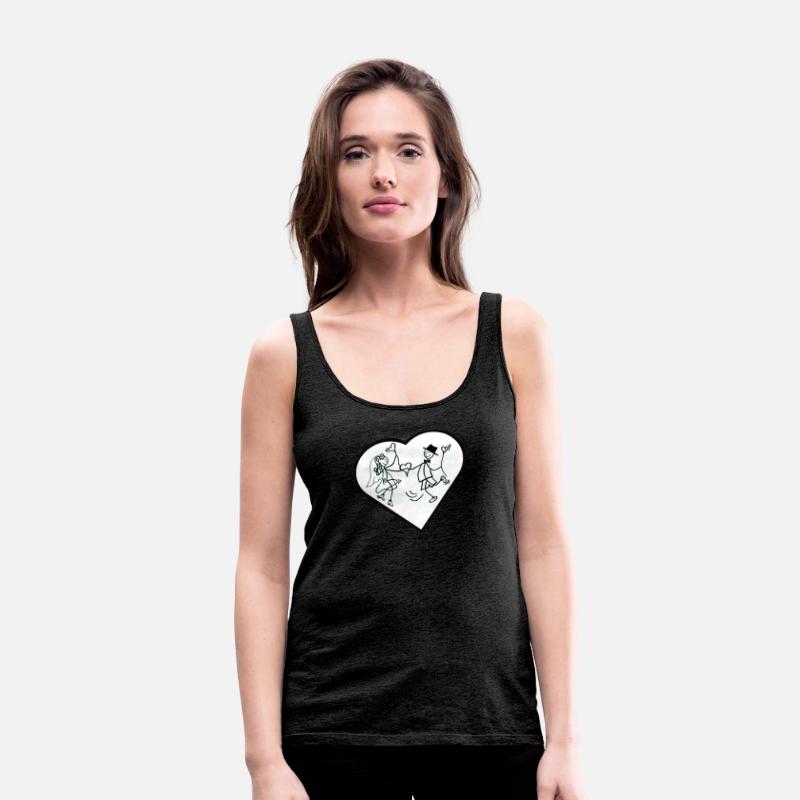 Whimsical Couple Heart Dance Design