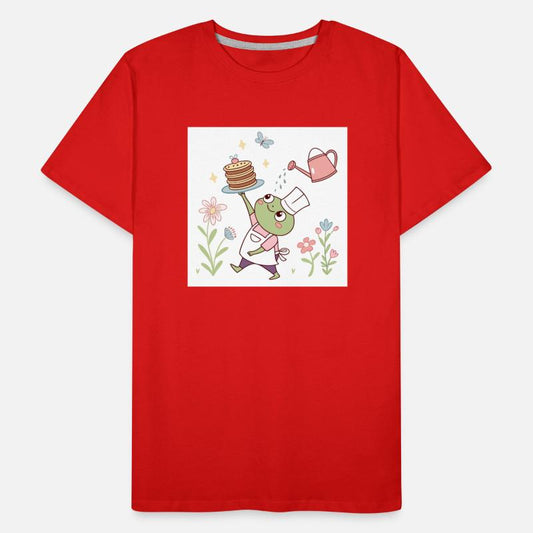 Whimsical Frog Chef with Pancakes