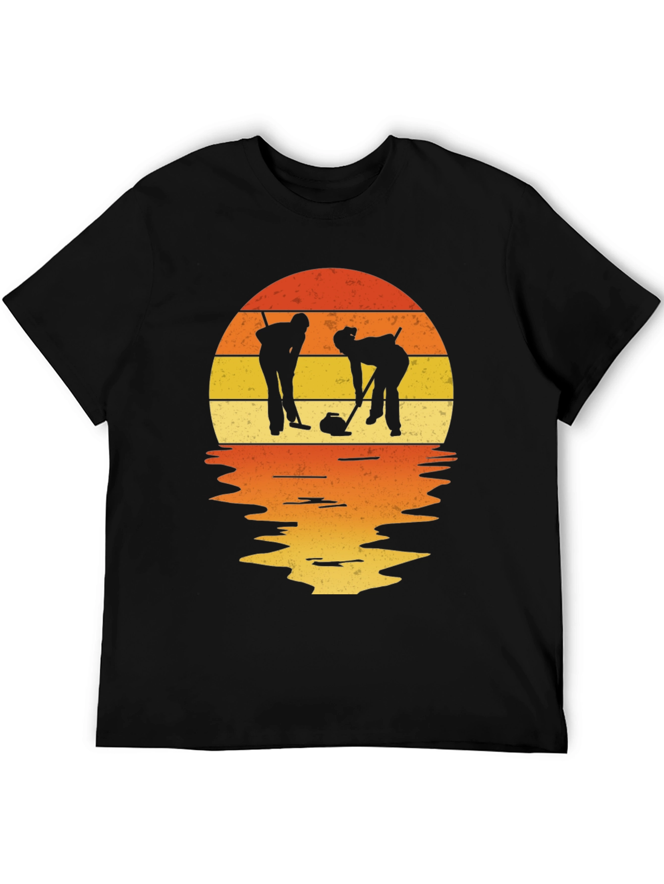 Retro Sunset Curling T-Shirt