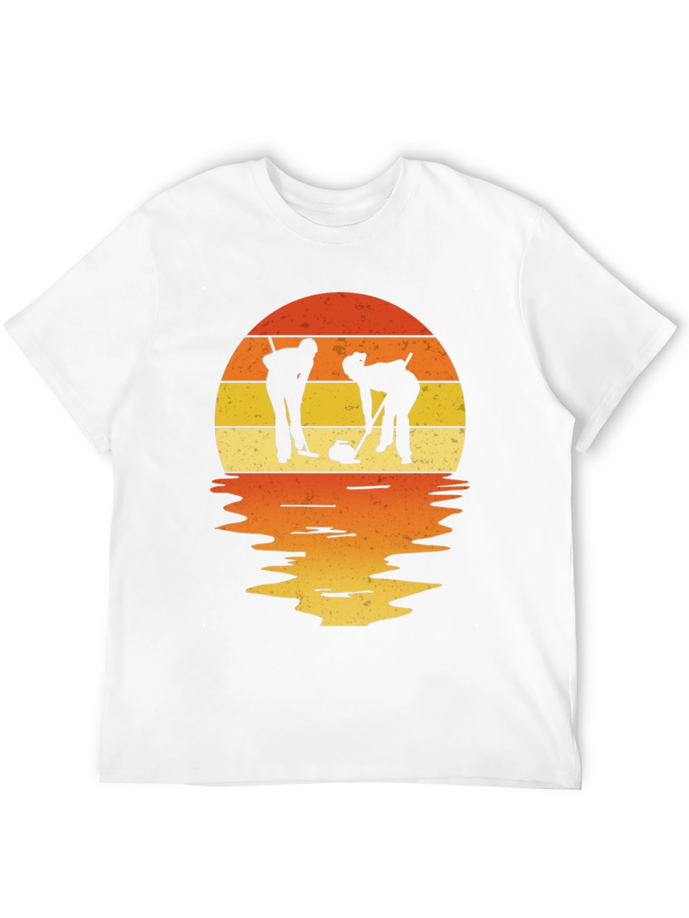 Retro Sunset Curling T-Shirt