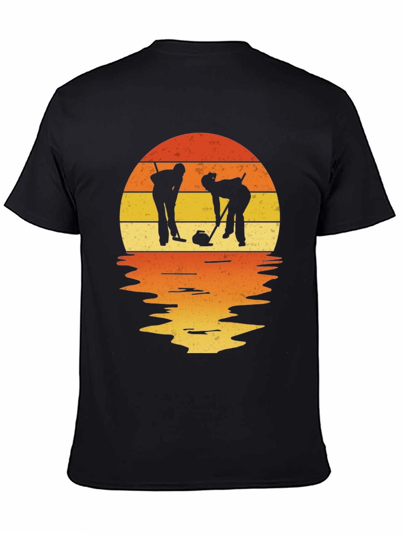 Retro Sunset Curling T-Shirt