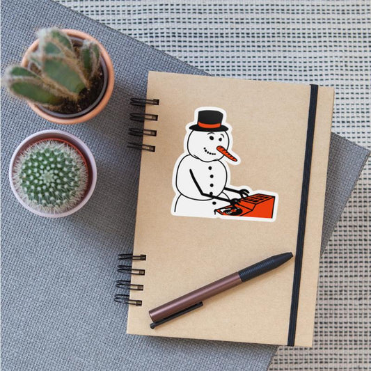 Winter DJ Snowman Mixer Mixing Console Music Party