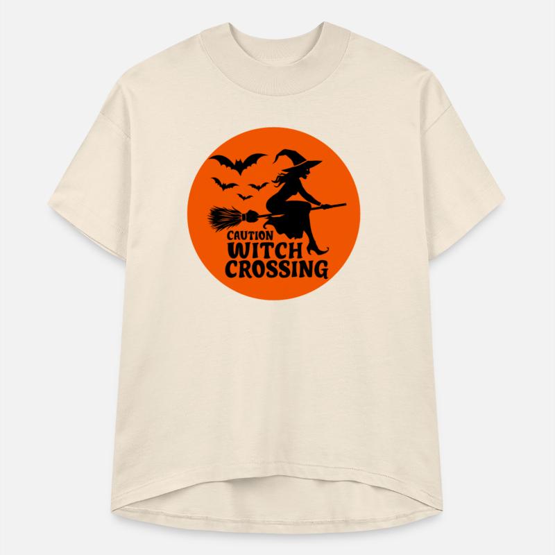 Witch - Witch Broom Saying Caution Witch Crossing