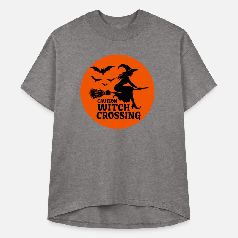 Witch - Witch Broom Saying Caution Witch Crossing