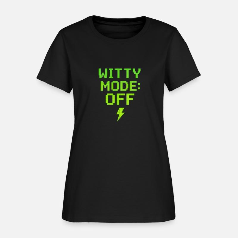 Witty Mode OFF – Funny Gamer Quote in Retro Pixel