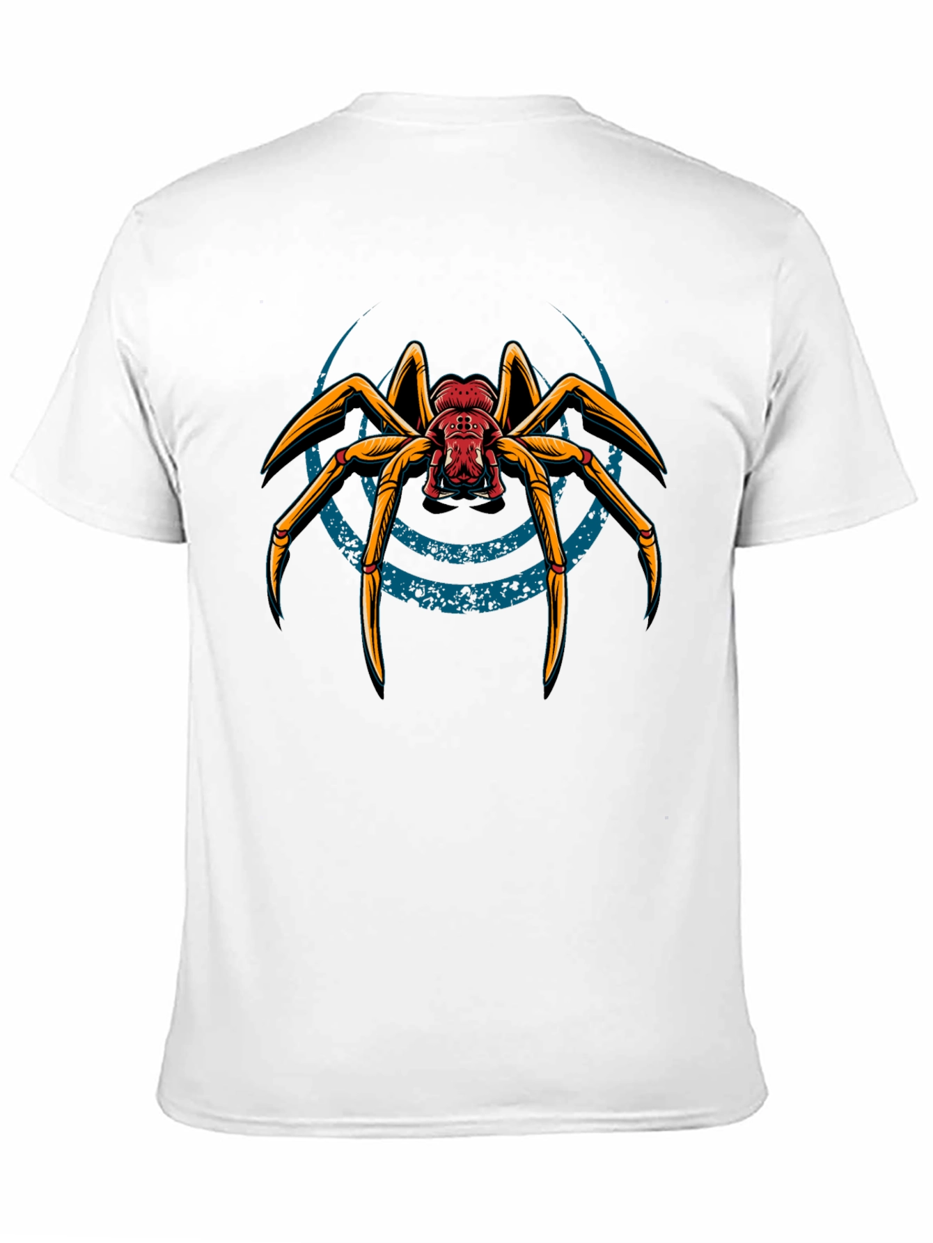 Black T-Shirt with Spider Graphic