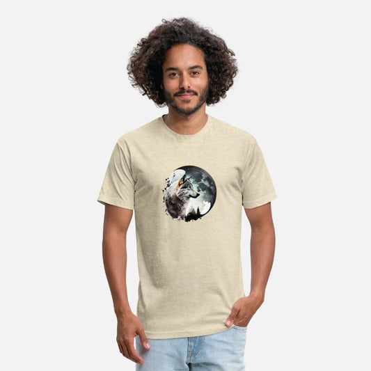 Wolf Moonlight Forest Wild Werewolf Watercolor 1