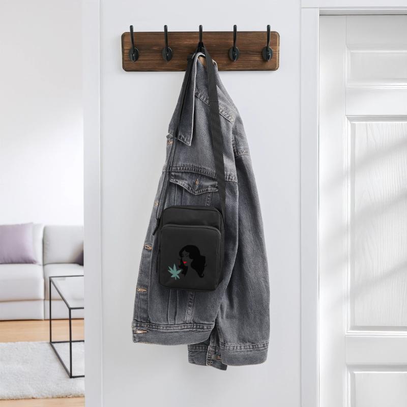 Woman with Marijuana Leaf Vector