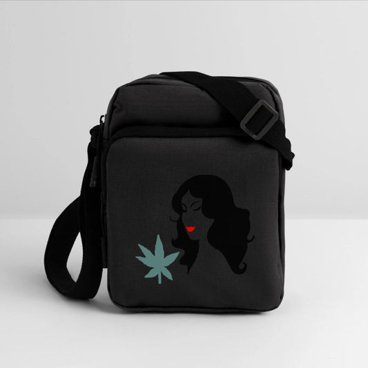 Woman with Marijuana Leaf Vector