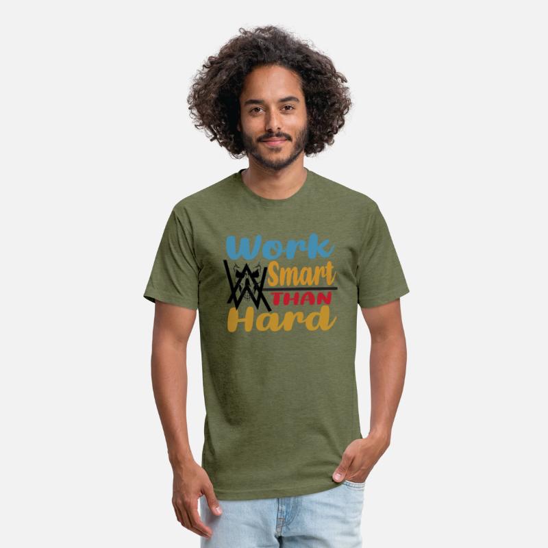 Work Smart Than Hard- Printed Teeshirt