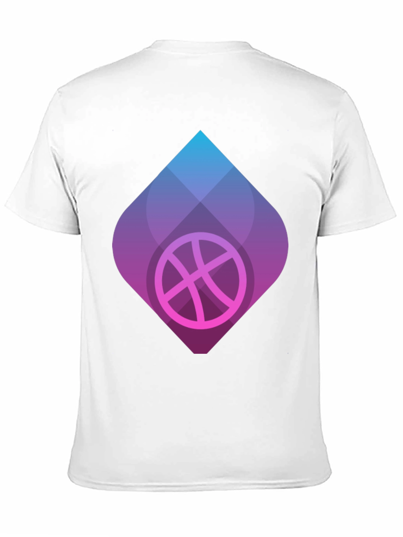 Mens Black Graphic Tee - Basketball Design