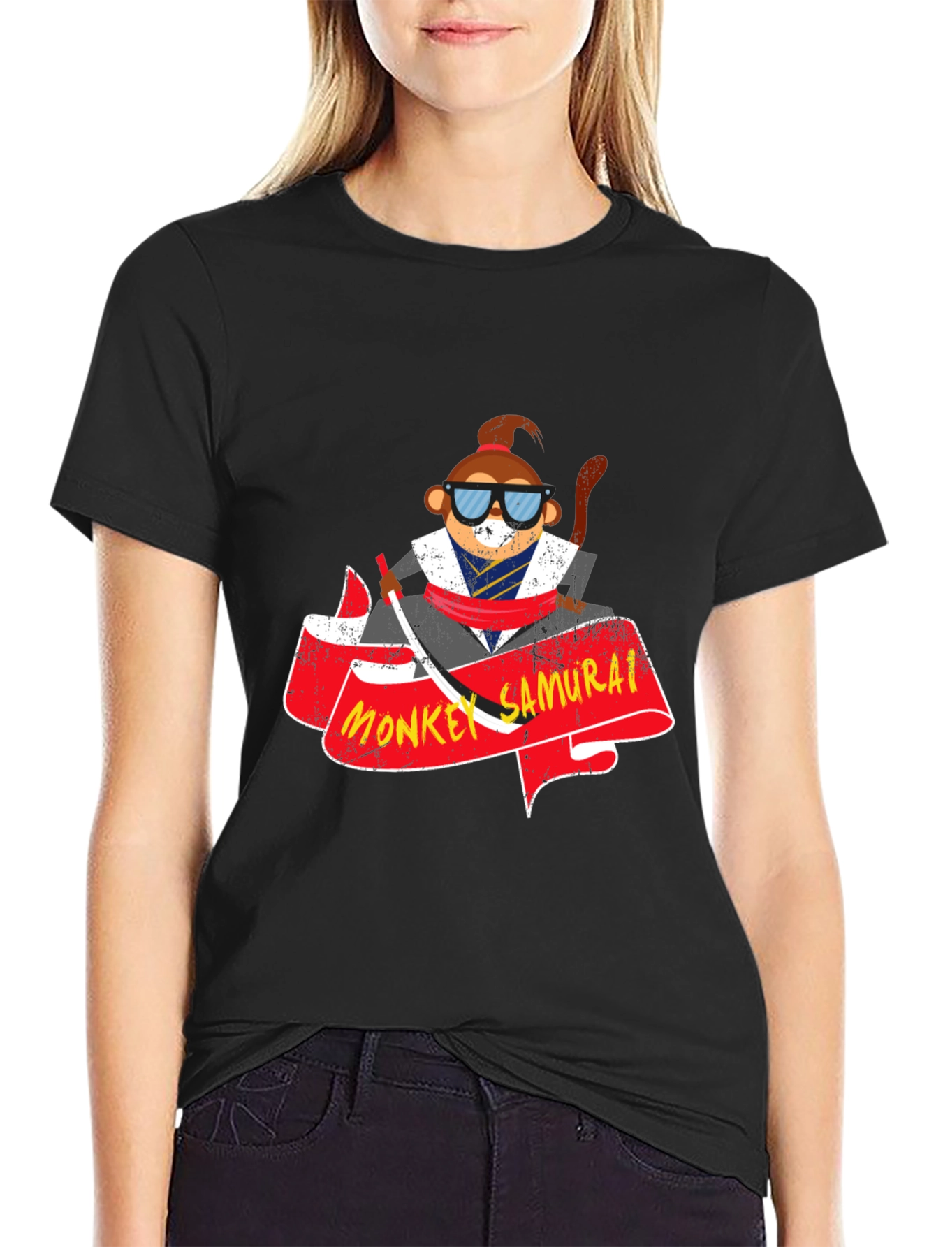 Monkey Samurai Graphic T-Shirt - Cool & Unique Design