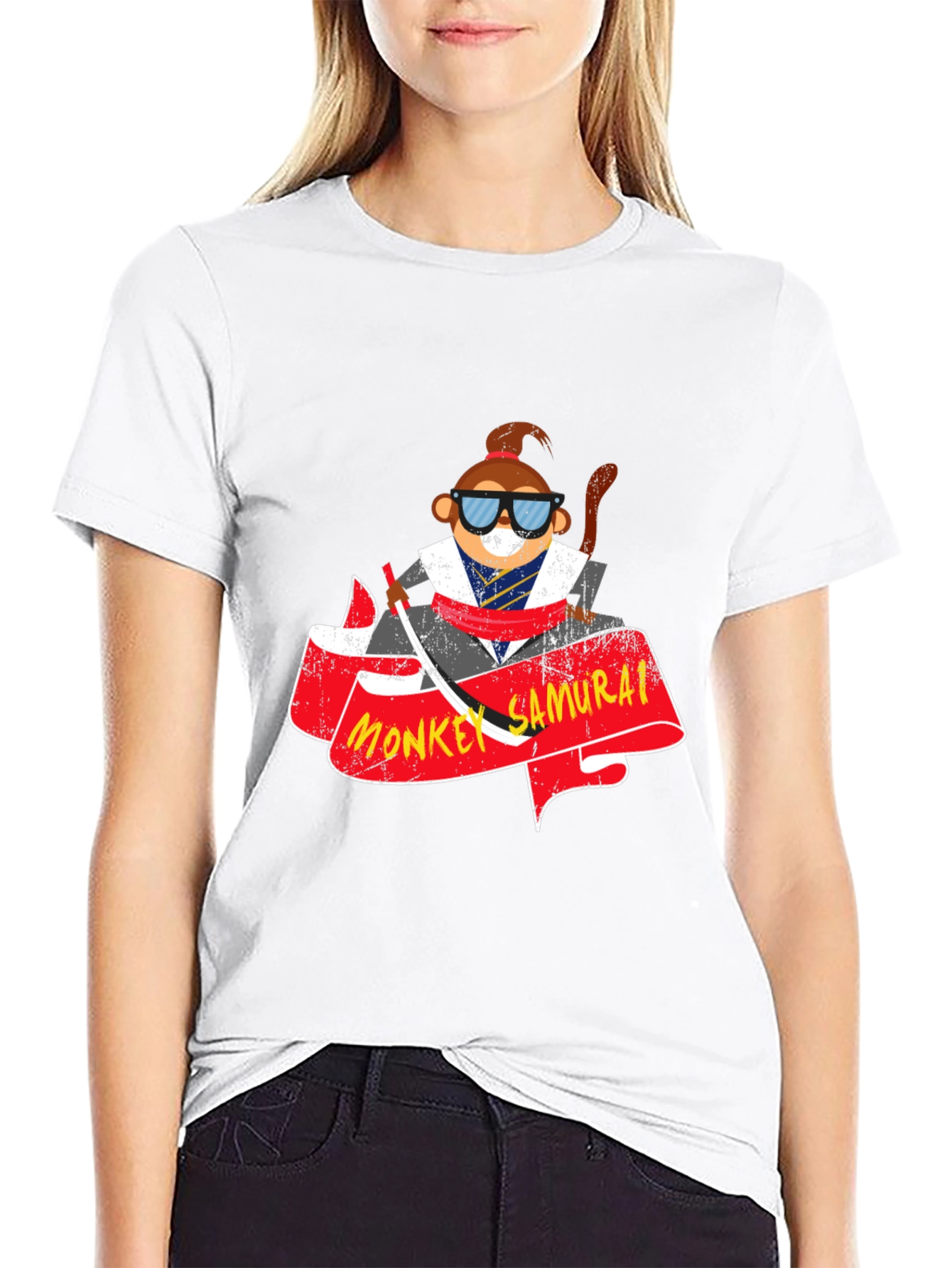 Monkey Samurai Graphic T-Shirt - Cool & Unique Design