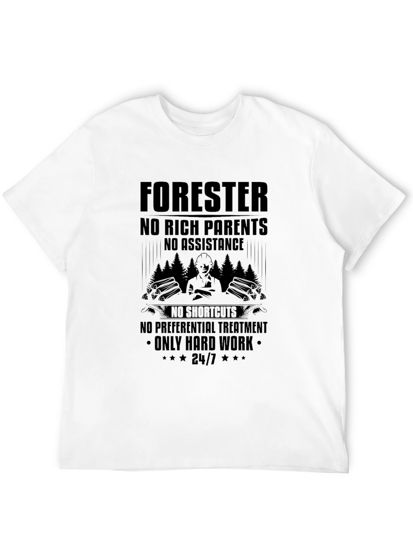 Forester Hard Work Graphic Tee - Black