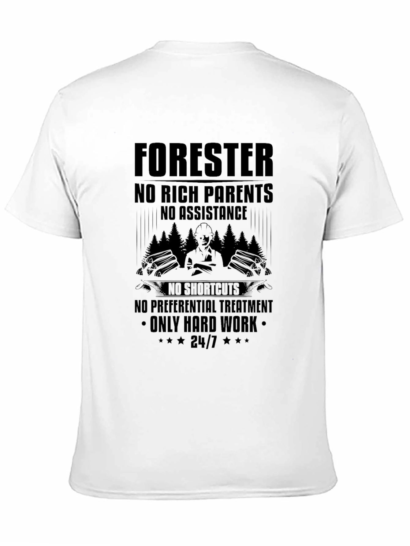 Forester Hard Work Graphic Tee - Black