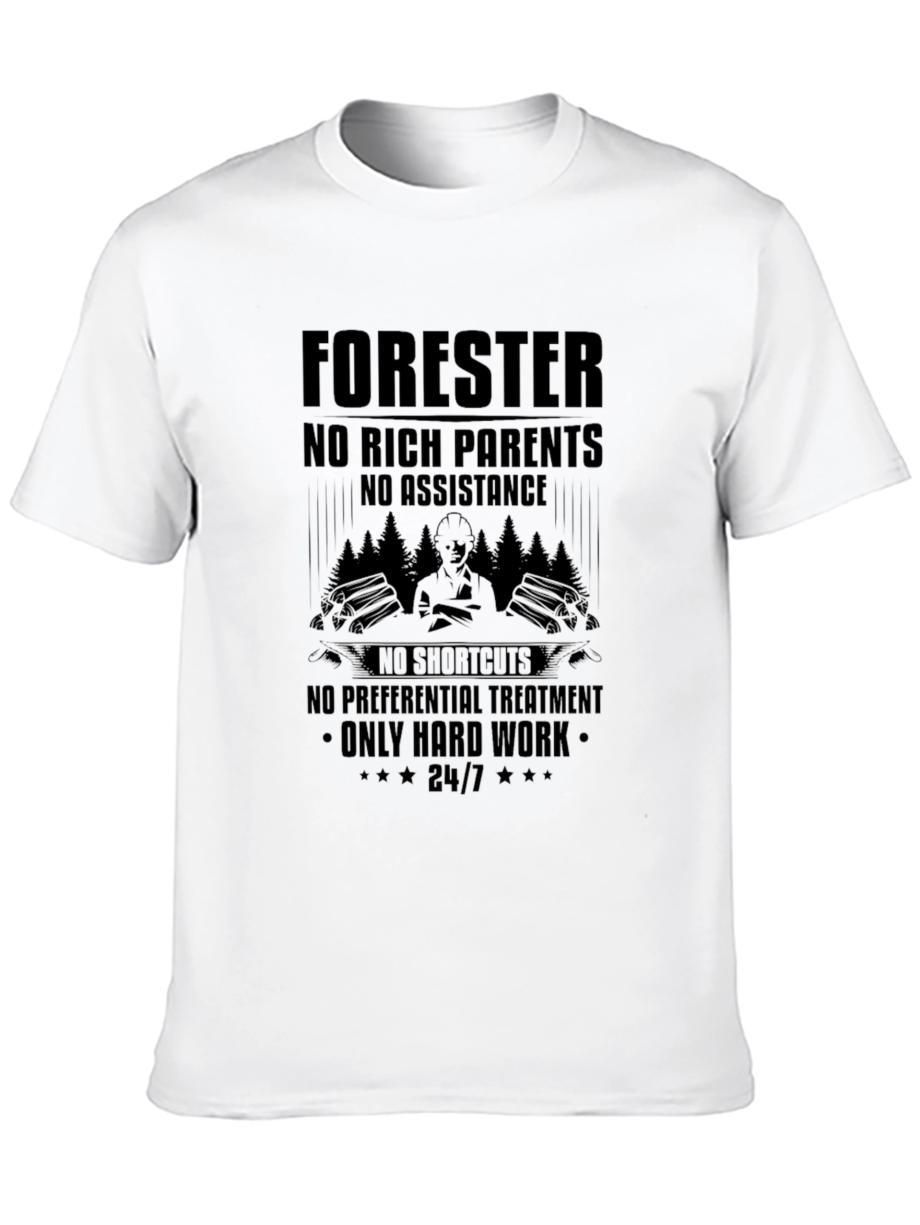 Forester Hard Work Graphic Tee - Black