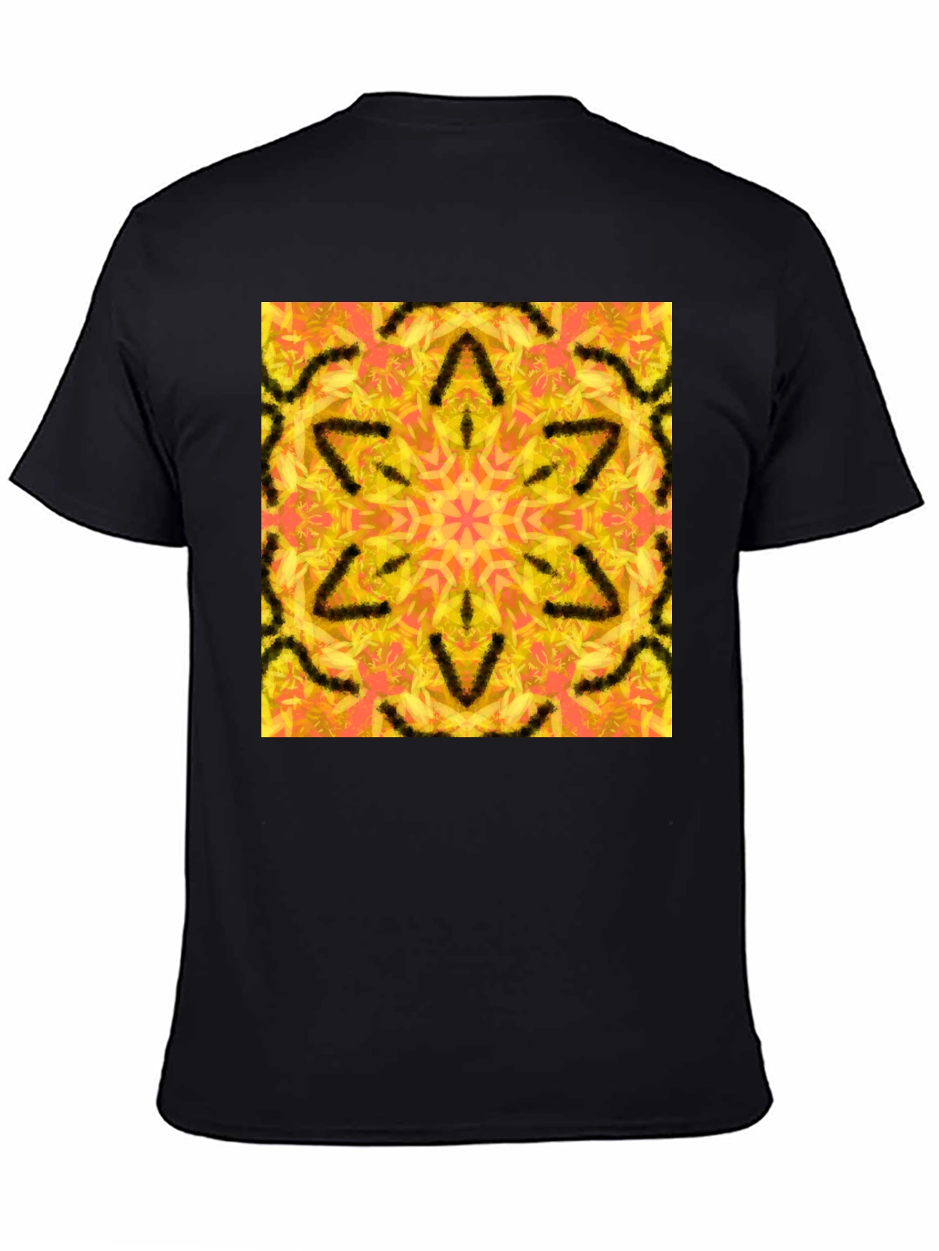 Kaleidoscope Graphic Black Tee