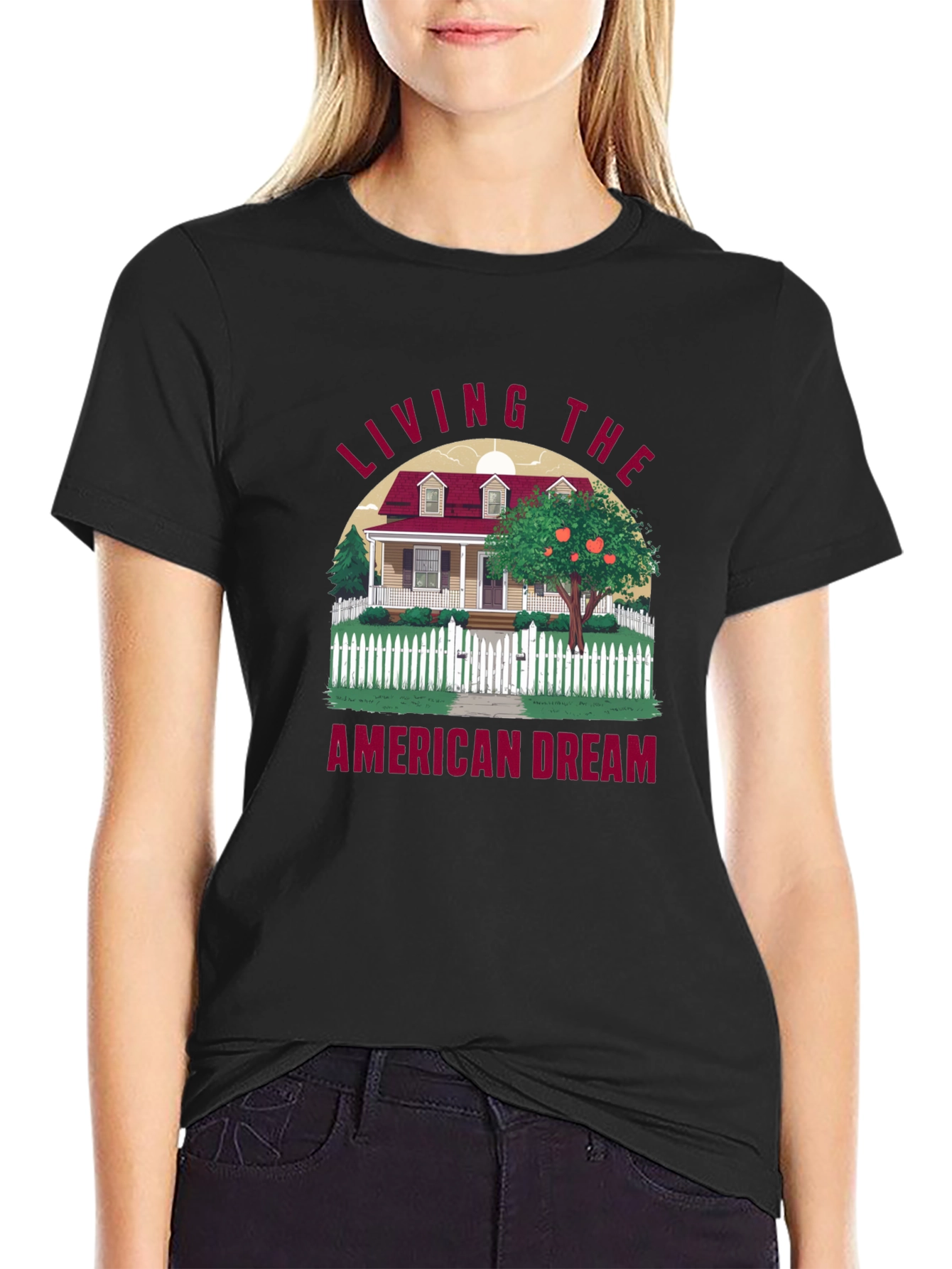 Living the American Dream Graphic T-Shirt