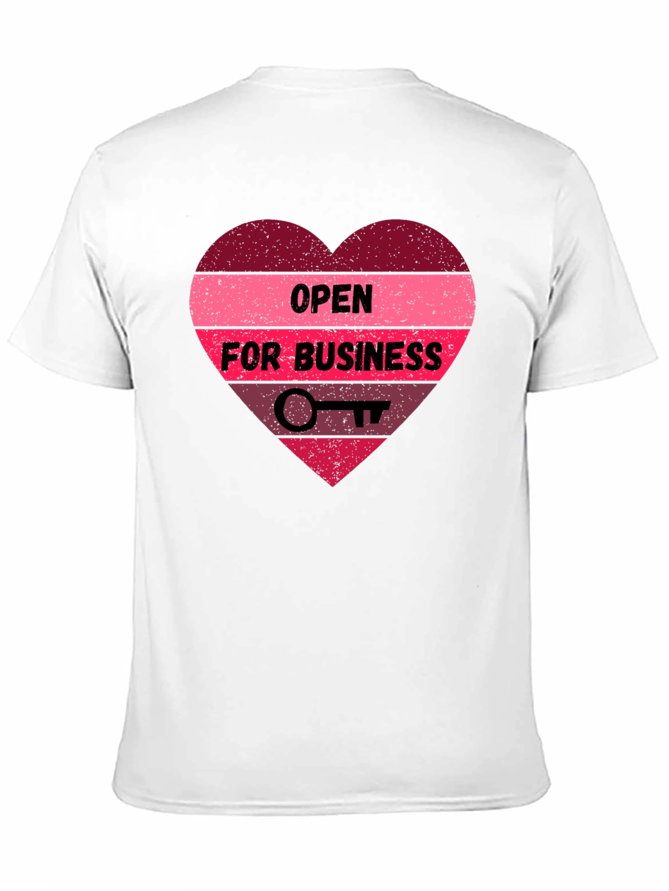 Open for Business Heart Graphic Tee