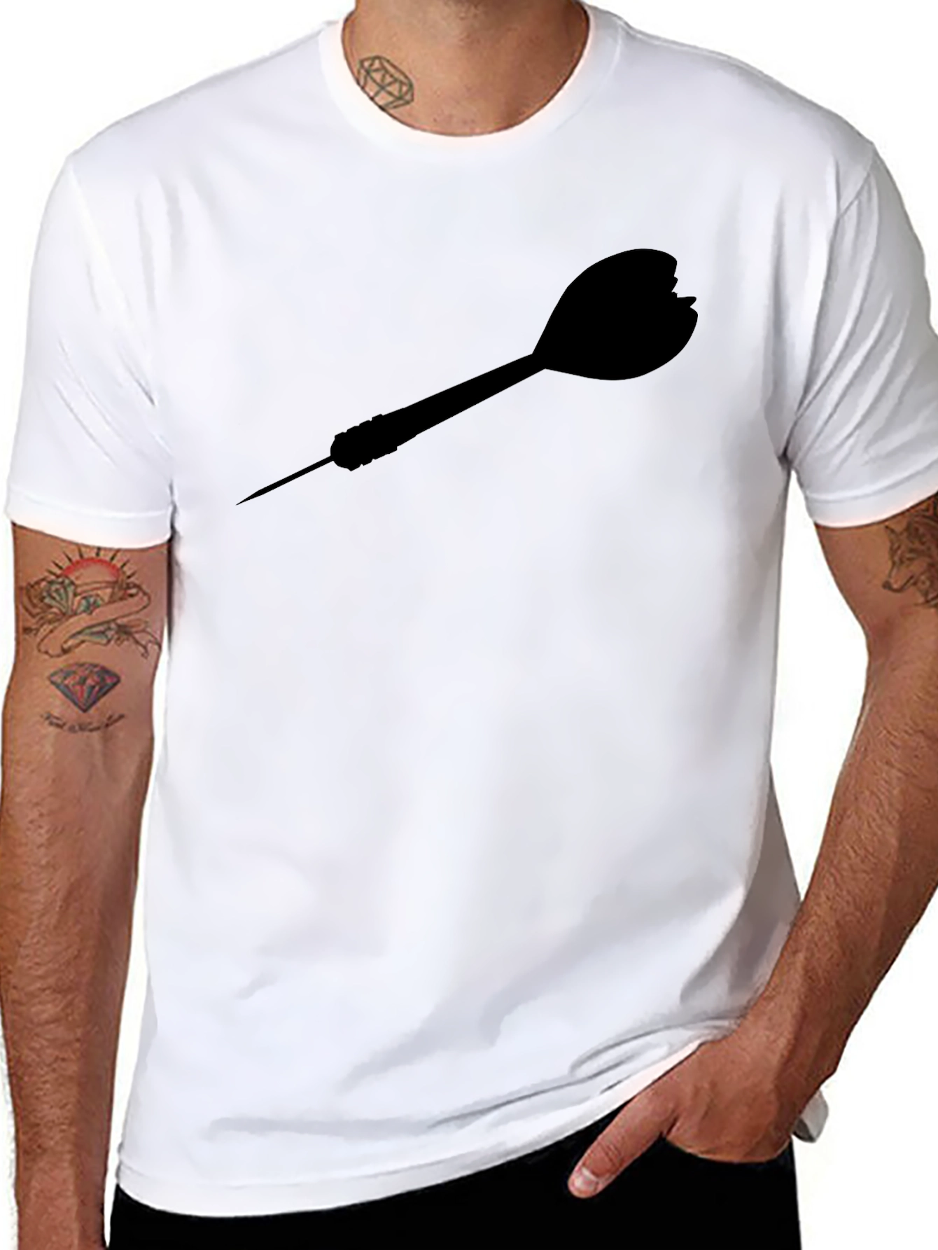 Dart Silhouette T-Shirt - Sporty Casual Tee