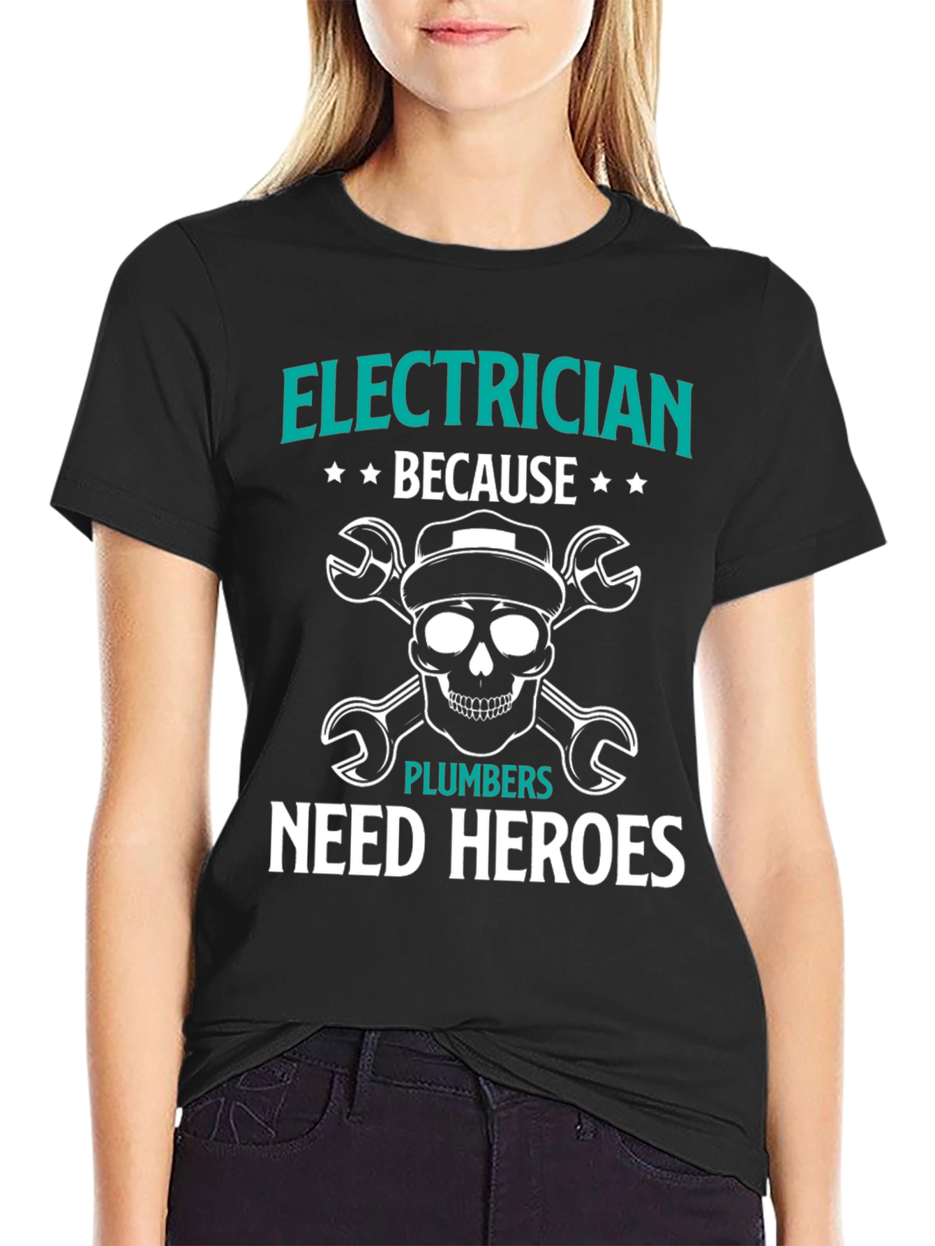 Electrician Hero T-Shirt: Funny Plumber Gift