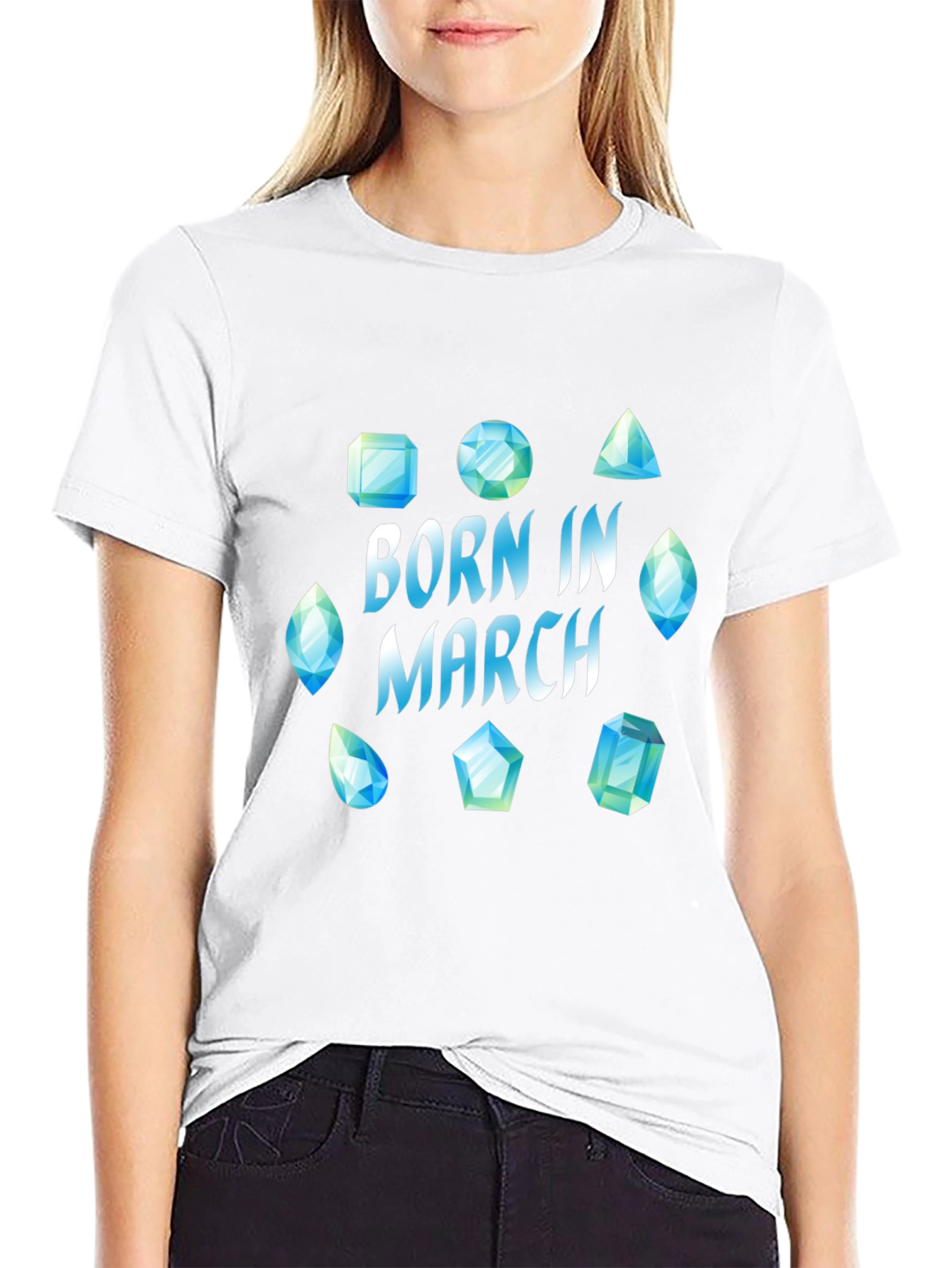 Born in March Gemstone T-Shirt