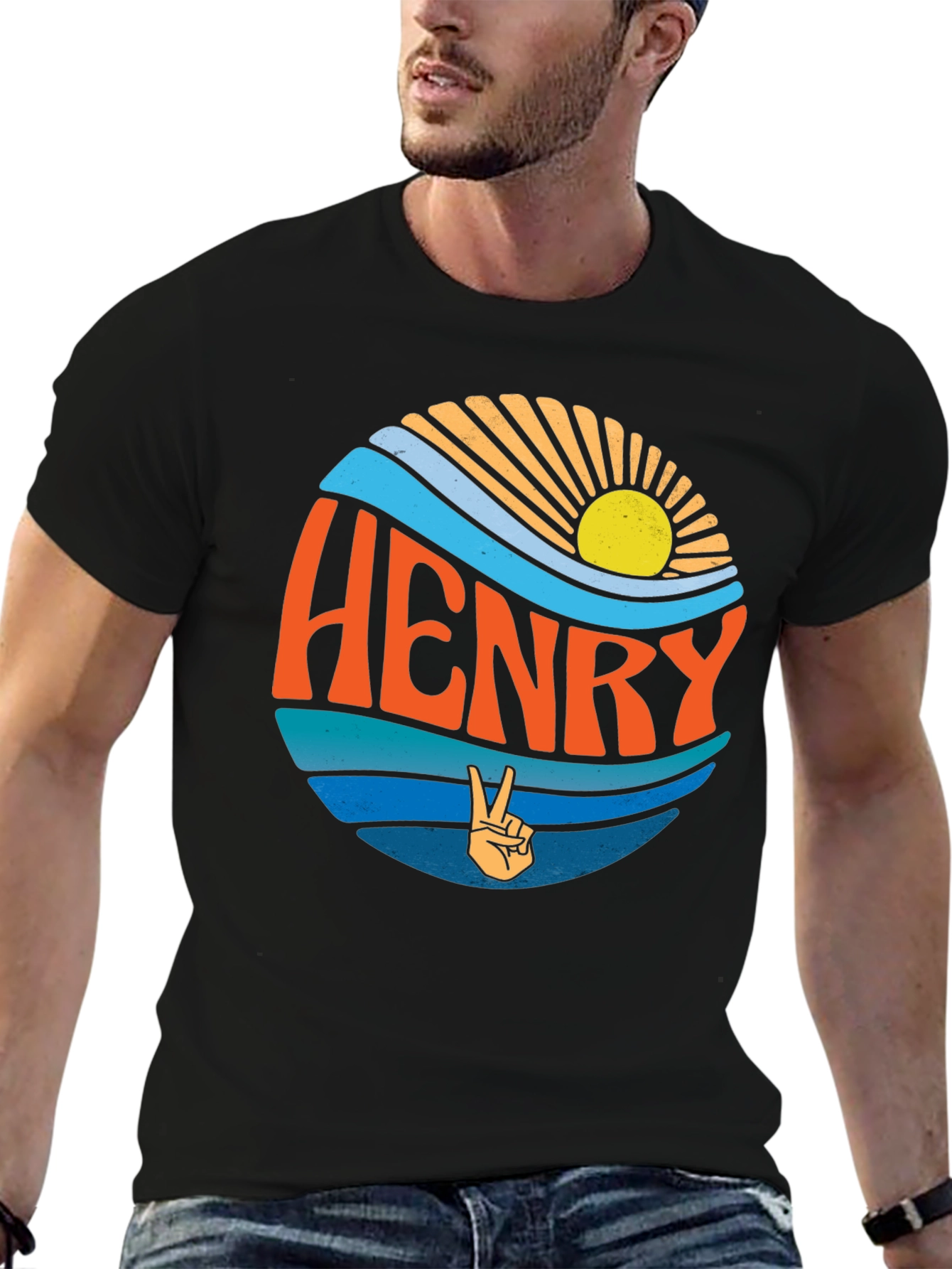 Henry Retro T-Shirt - Personalized Custom Name Tee