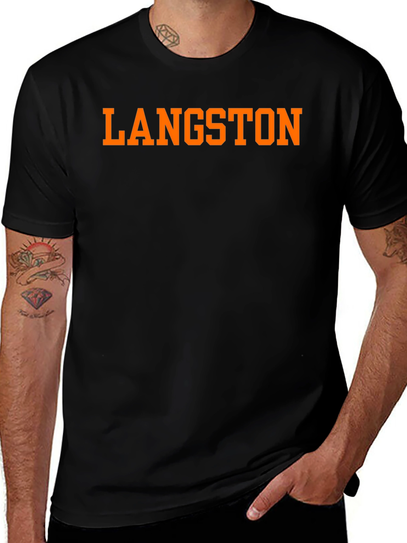 Langston Black T-Shirt