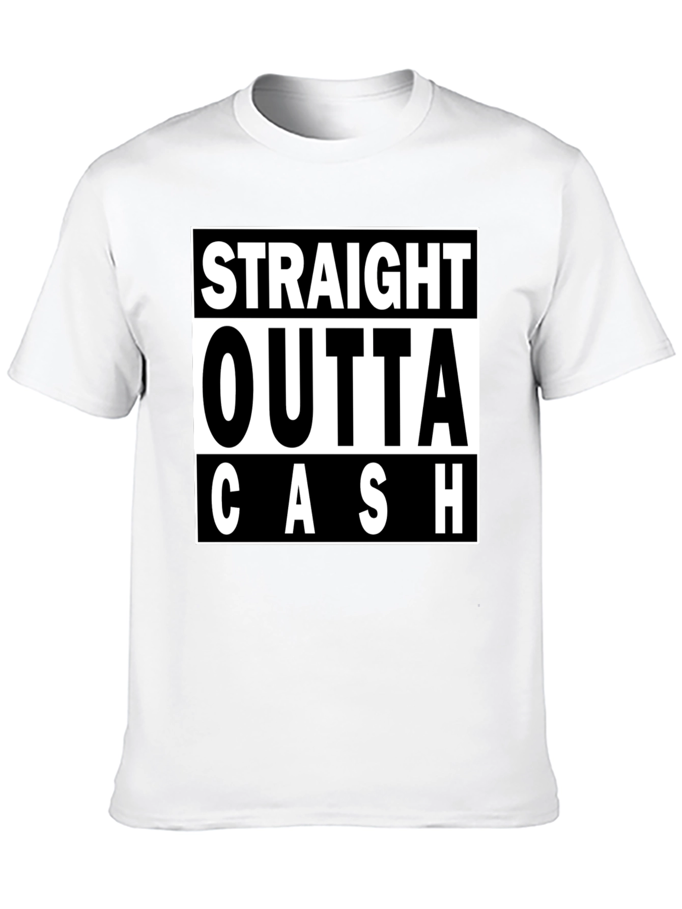 Straight Outta Cash Black Graphic Tee