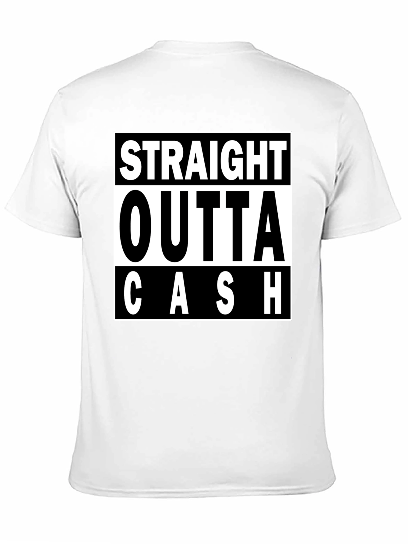 Straight Outta Cash Black Graphic Tee