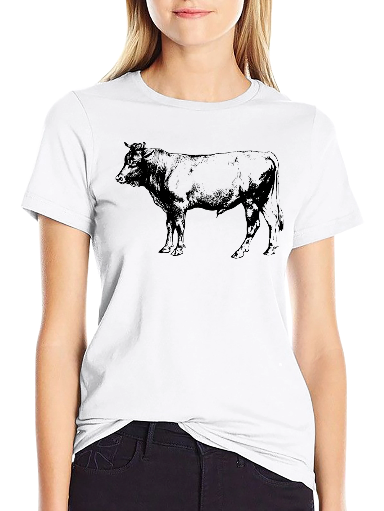 Black Bull Graphic Tee - Mens Casual Shirt