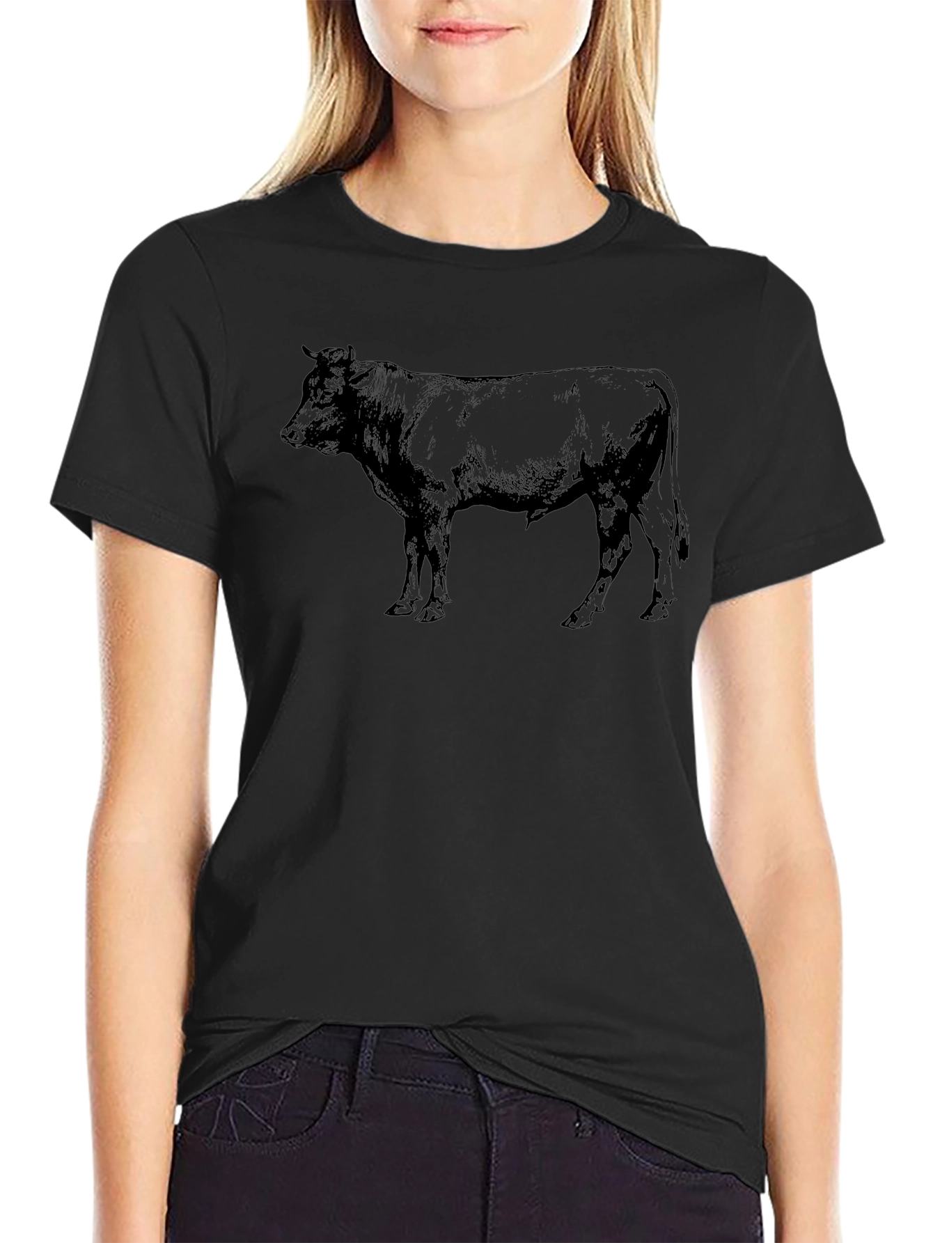 Black Bull Graphic Tee - Mens Casual Shirt