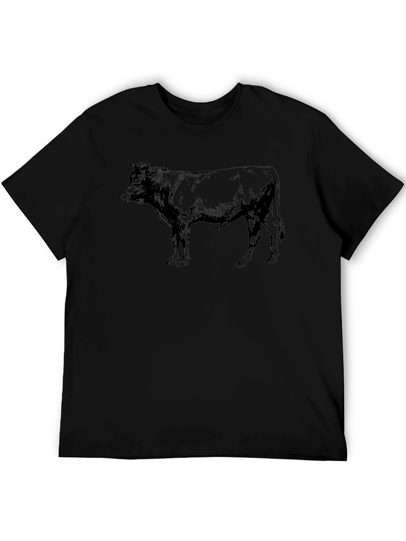 Black Bull Graphic Tee - Mens Casual Shirt