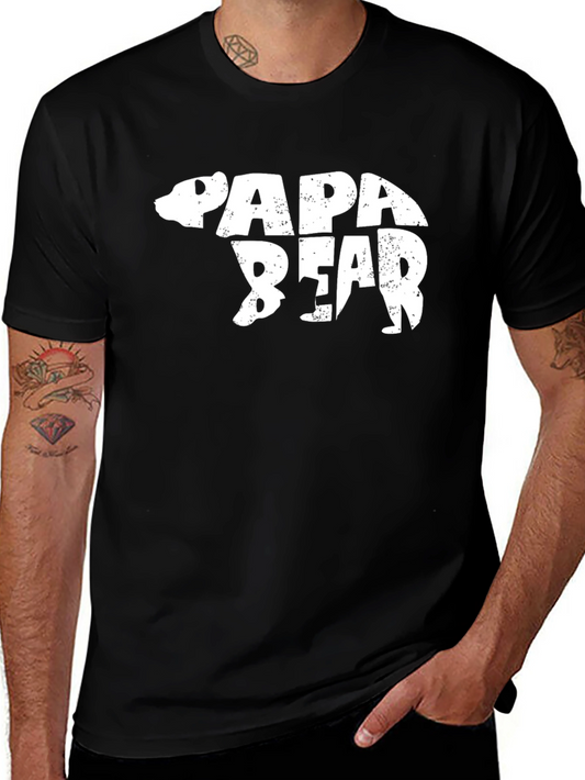 Papa Bear T-Shirt - Novelty Graphic Tee for Dad
