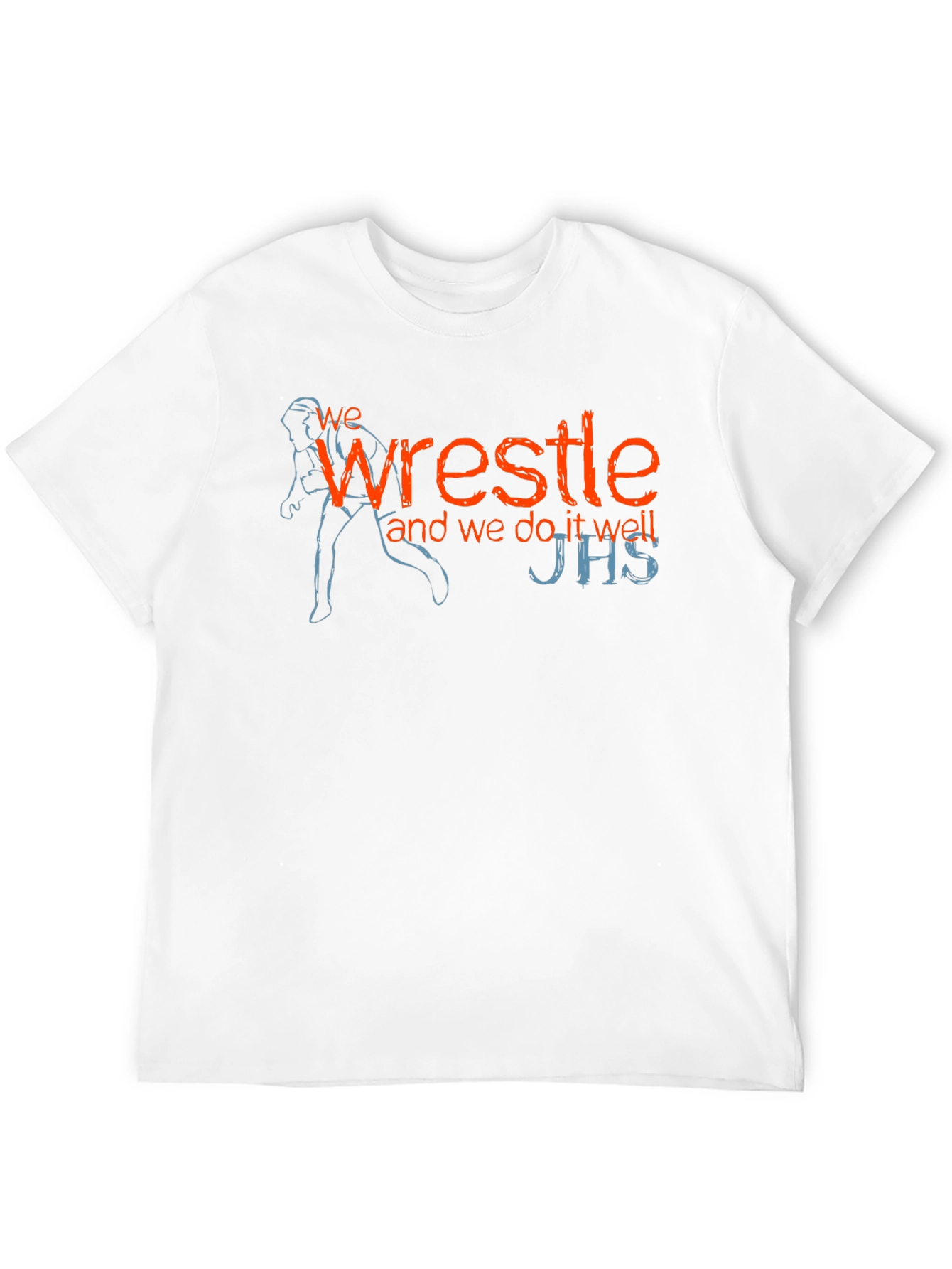 We Wrestle T-Shirt - Black Graphic Tee