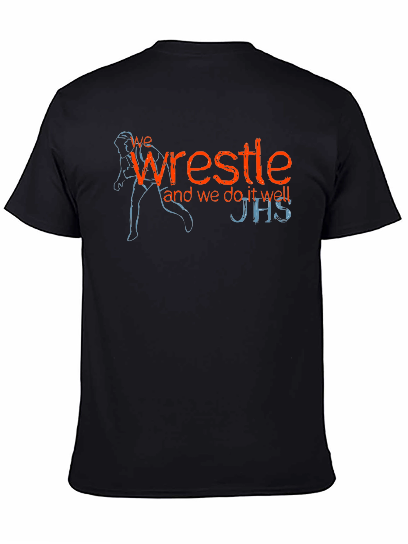 We Wrestle T-Shirt - Black Graphic Tee